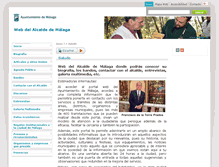 Tablet Screenshot of alcalde.malaga.eu