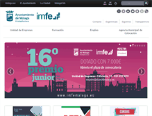 Tablet Screenshot of imfe.malaga.eu
