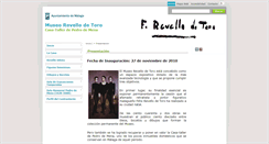 Desktop Screenshot of museorevellodetoro.malaga.eu