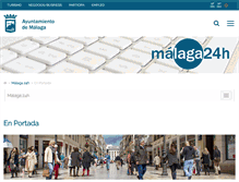 Tablet Screenshot of malaga24h.malaga.eu