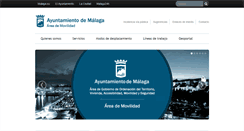 Desktop Screenshot of movilidad.malaga.eu