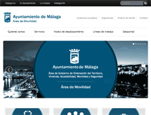 Tablet Screenshot of movilidad.malaga.eu