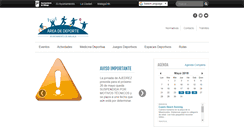Desktop Screenshot of deporte.malaga.eu