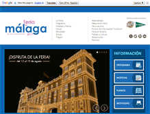 Tablet Screenshot of feria.malaga.eu