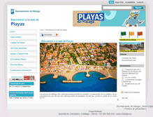 Tablet Screenshot of playas.malaga.eu