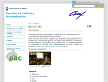 Tablet Screenshot of calidad.malaga.eu