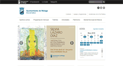 Desktop Screenshot of cultura.malaga.eu